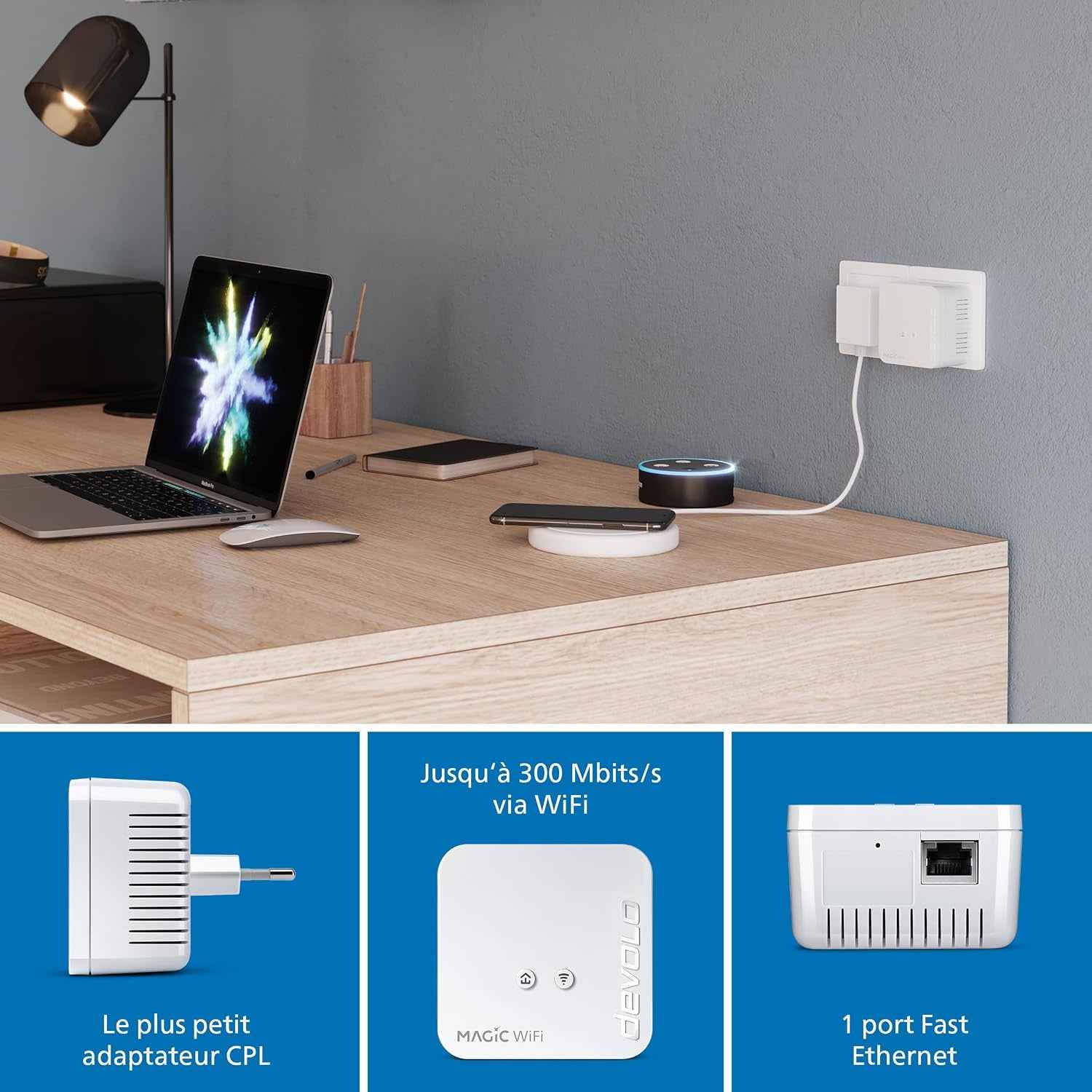 Magic 1 Wifi Mini : Adaptateur CPL Compact, Idéal Pour Le Télétravail Et Le Streaming Blanc Magic 1 Mini | 1200 Mbps