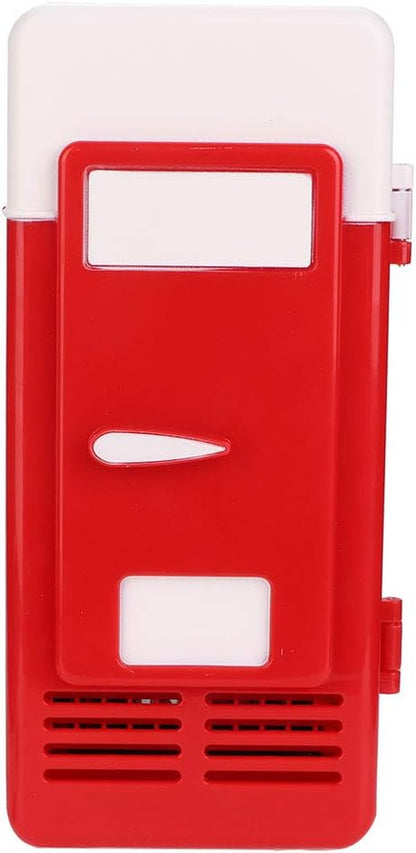Mini Réfrigérateur, Mini Bureau USB Mini Chauffage Portable Refroidissement Double Usage Réfrigérateur Portable Refroidisseur De Boissons Pour Les Soins De La Peau Nourriture