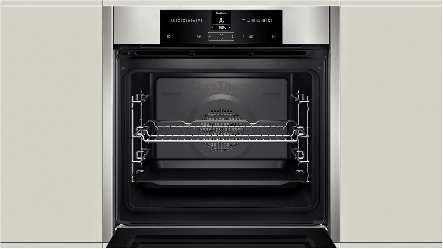Neff B15CR22N0 Four 71 L A+ Noir, Acier Inoxydable