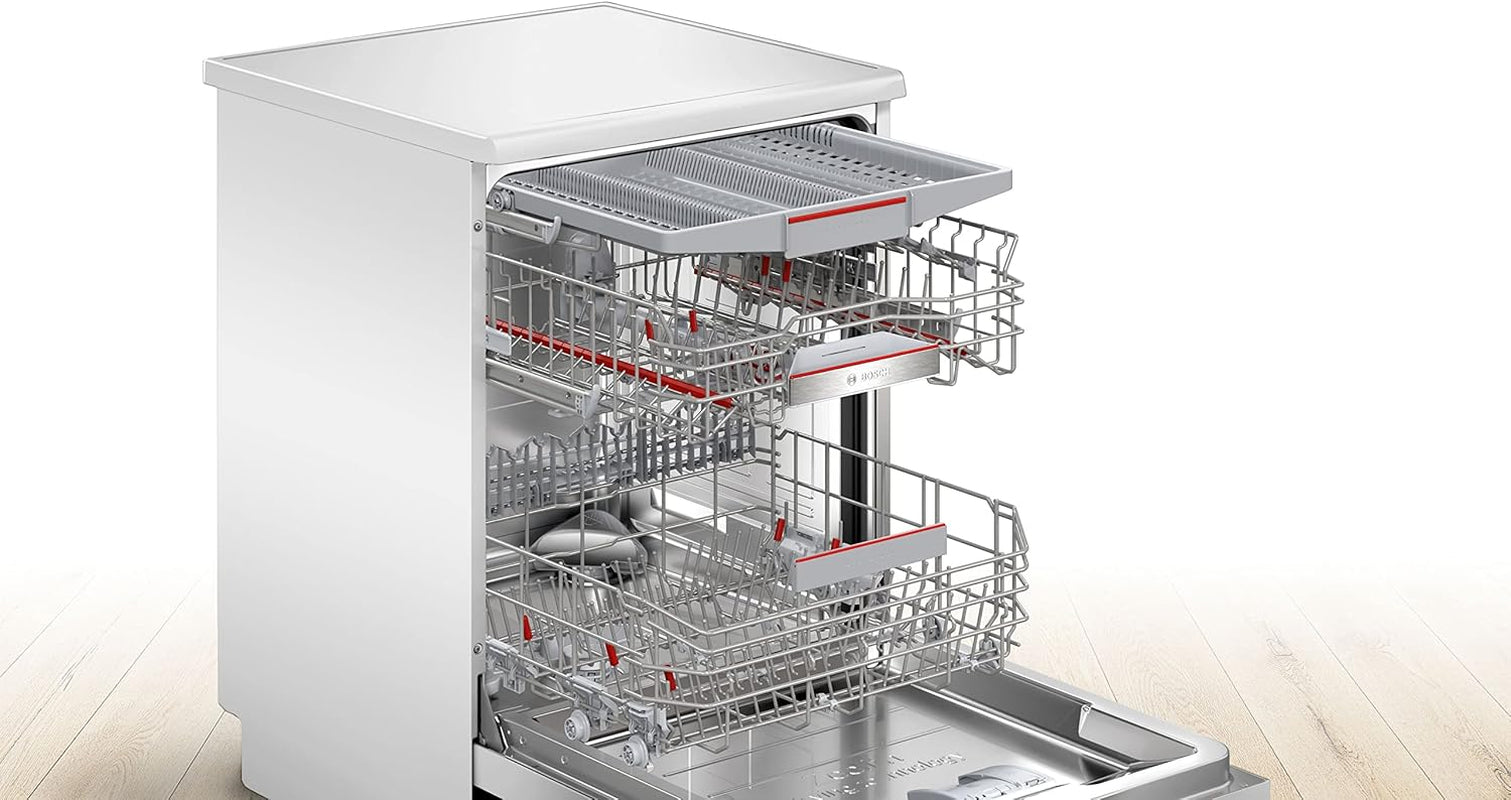 SMS6ZCW08E - Série 6 - Lave-Vaisselle Pose-Libre - Home Connect - 14 Couverts - Silence plus 40 Db - Blanc