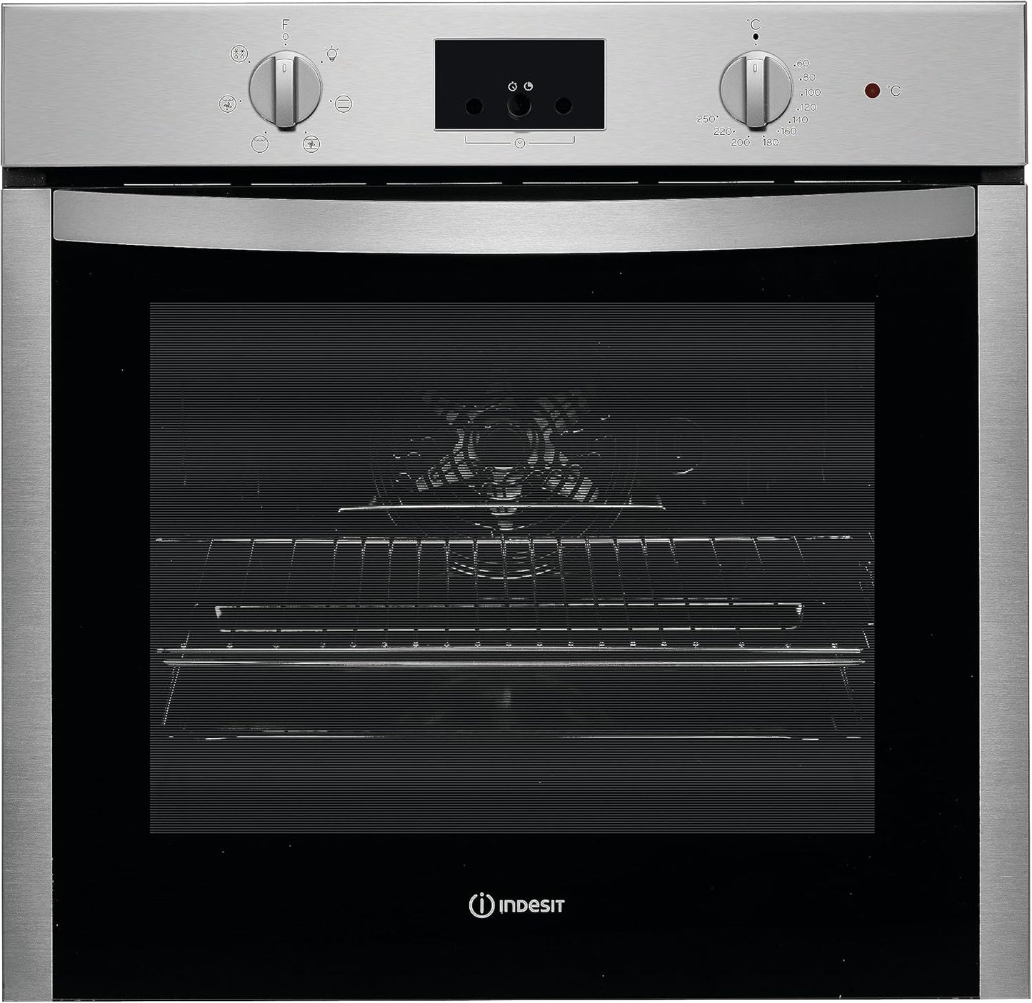 Indesit IFW 55Y4 IX Four Moyen Électrique En Acier Inoxydable, 71 L, Rotatif