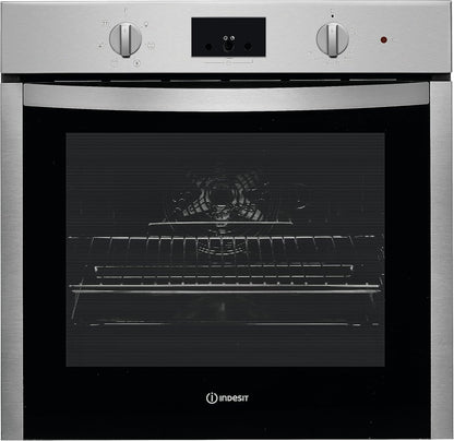 Indesit IFW 55Y4 IX Four Moyen Électrique En Acier Inoxydable, 71 L, Rotatif