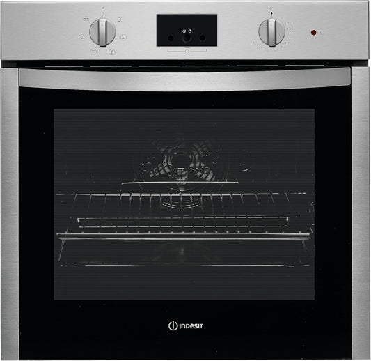 Indesit IFW 55Y4 IX Four Moyen Électrique En Acier Inoxydable, 71 L, Rotatif