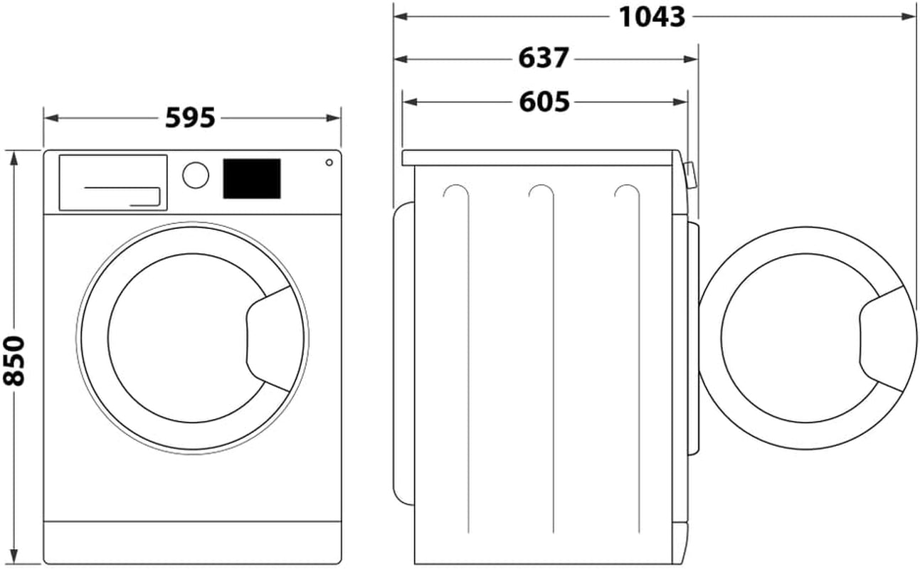 Hotpoint NR648GWSA IT Machine À Laver À Chargement Frontal Et Sans Installation 8 Kg Classe 1400 Tours