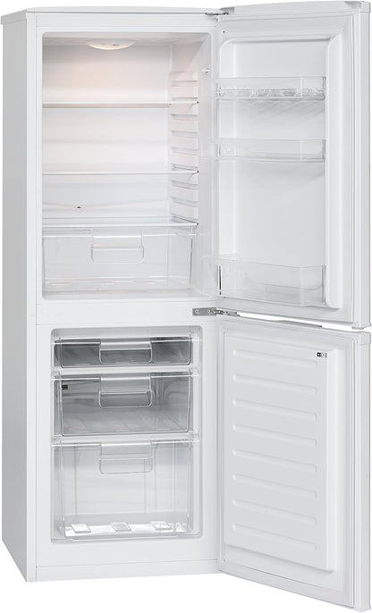 Réfrigérateur - Congélateur Bomann KG 320 - Classe Énergétique A+++ - Hauteur : 143,80 Cm - 163 Kwh/An - Réfrigérateur De 112 Litres - Congélateur De 48 Litres Weiß