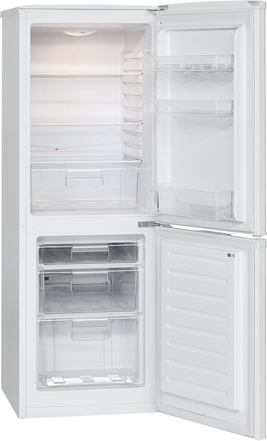 Réfrigérateur - Congélateur Bomann KG 320 - Classe Énergétique A+++ - Hauteur : 143,80 Cm - 163 Kwh/An - Réfrigérateur De 112 Litres - Congélateur De 48 Litres Weiß