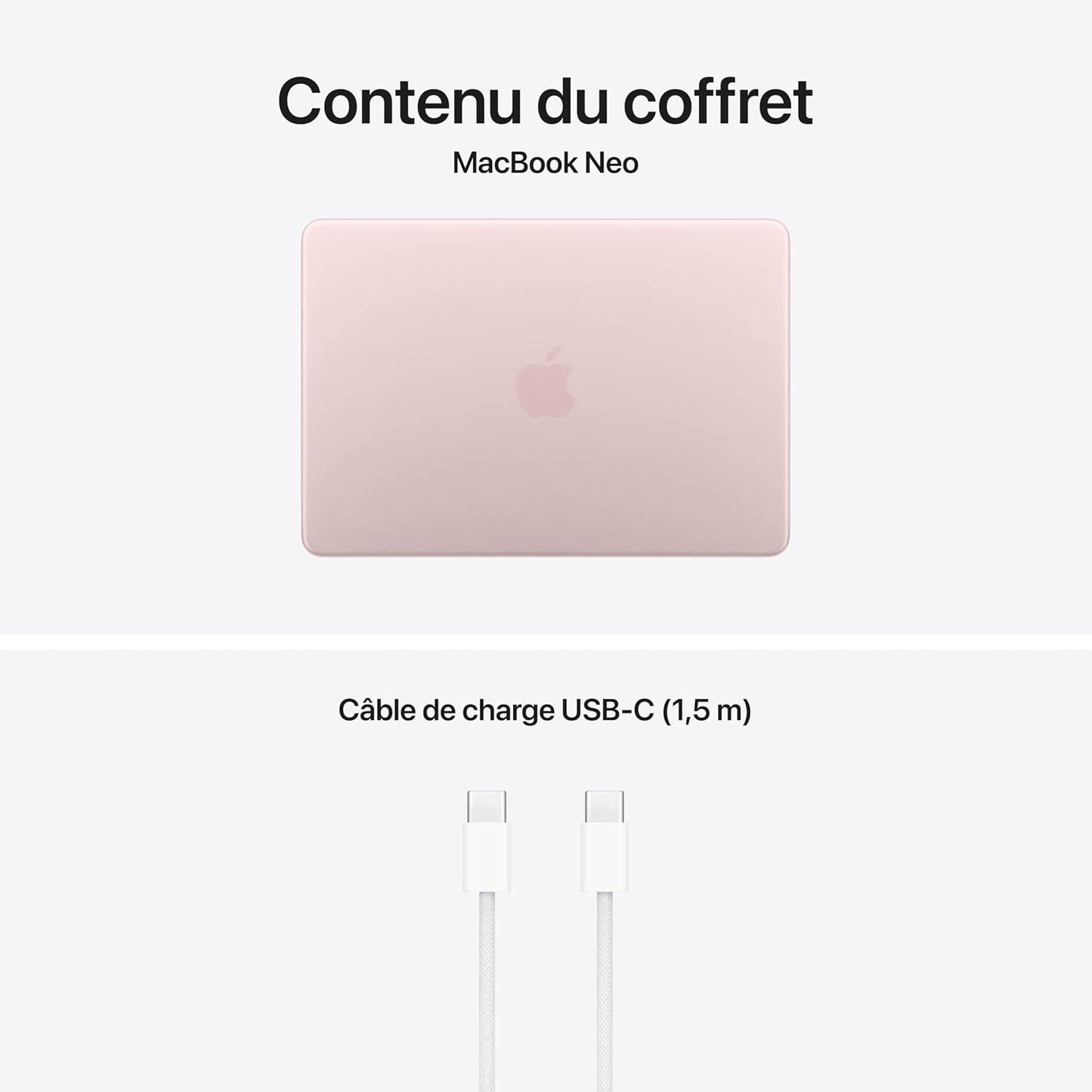 Macbook Neo 13″ 2026 Portable Avec Puce A18 Pro : Conçu Pour L’Ia Et  Intelligence, Écran Liquid Retina, Mémoire Unifiée 8 Go, SSD 256 Go, Caméra Facetime HD 1080P ; Rose Poudré