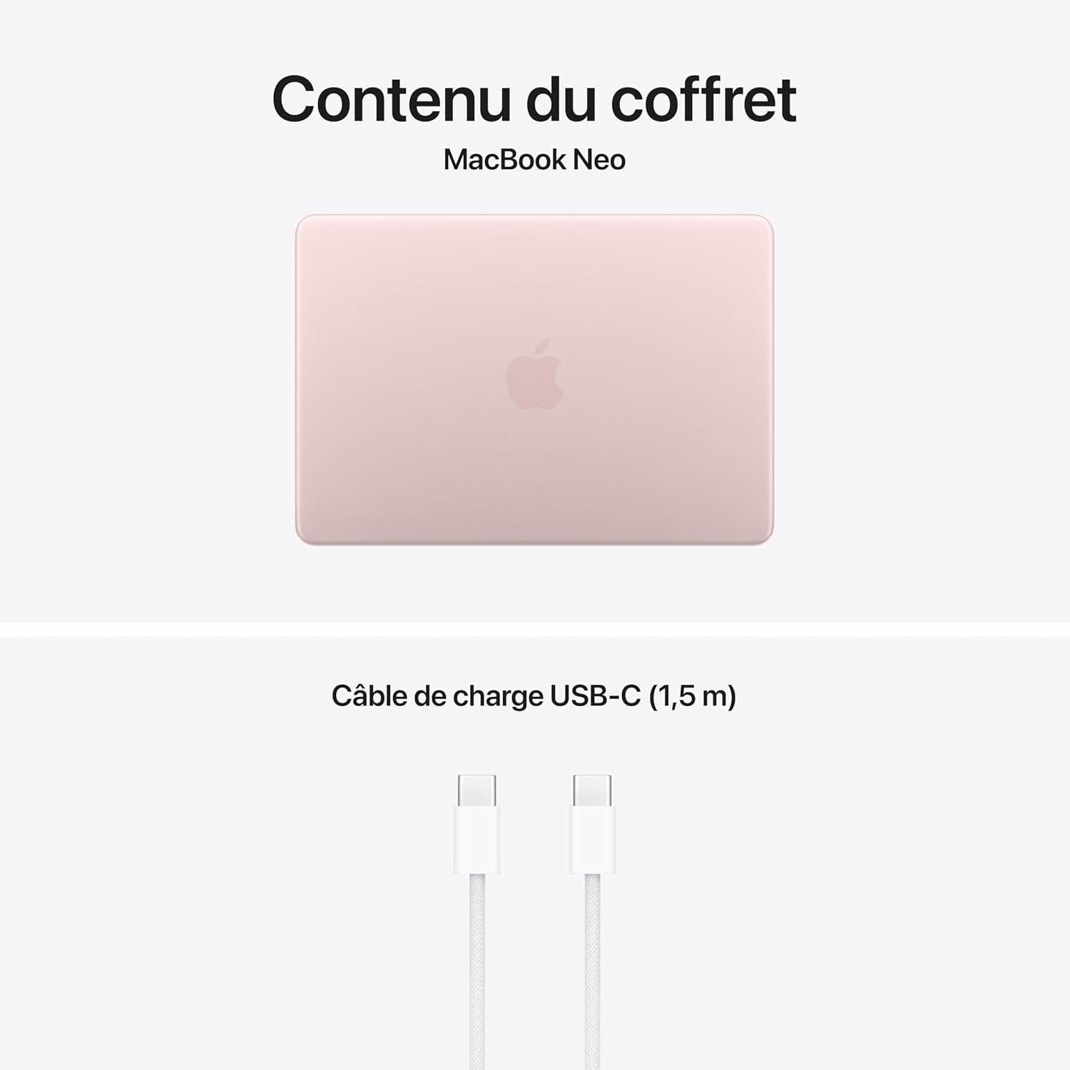 Macbook Neo 13″ 2026 Portable Avec Puce A18 Pro : Conçu Pour L’Ia Et  Intelligence, Écran Liquid Retina, Mémoire Unifiée 8 Go, SSD 256 Go, Caméra Facetime HD 1080P ; Rose Poudré