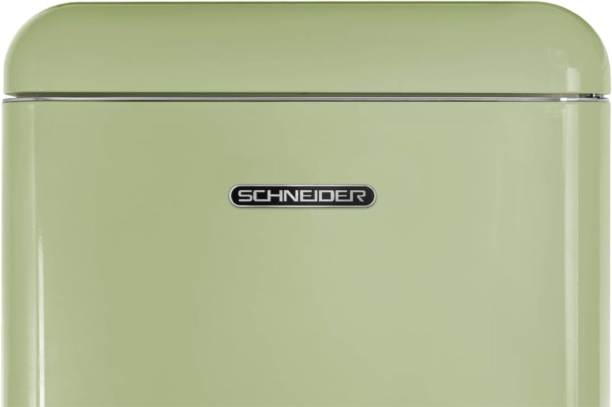 SCDD208VVA, Réfrigérateur 2 Portes, 211L (172+39), Froid Statique, Dégivrage Automatique, 3 Clayettes Verre, Thermostat Réglables, Pieds Réglables,Vert Amande