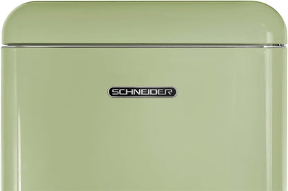 SCDD208VVA, Réfrigérateur 2 Portes, 211L (172+39), Froid Statique, Dégivrage Automatique, 3 Clayettes Verre, Thermostat Réglables, Pieds Réglables,Vert Amande