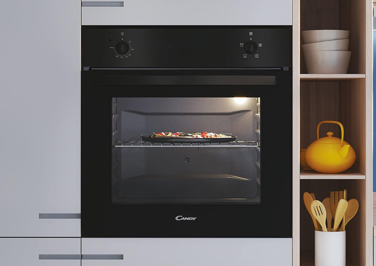 Four Encastrable Émail Lisse FIDC N100, 70 Litres, 3 Modes De Cuisson
