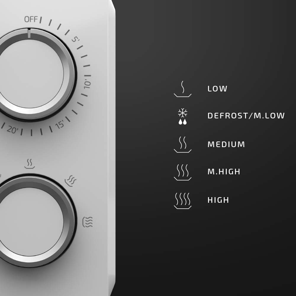 Micro-Ondes Proclean 3010. Capacité De 20 L, Revêtement Ready2Clean, 700 W De Puissance, 6 Niveaux De Fonctionnement, Minuterie 30 Minutes, Mode Décongeler, Finition En Blanc.