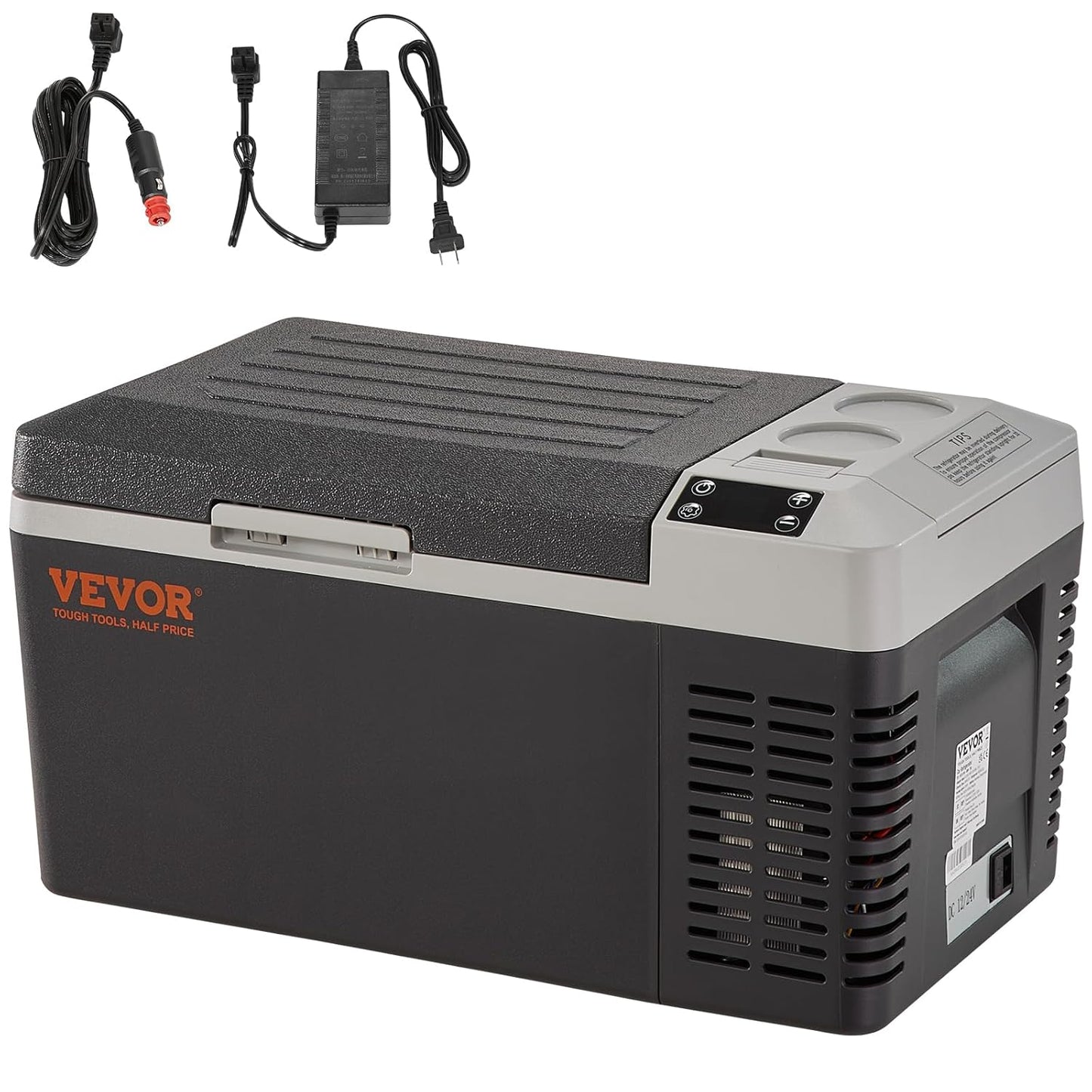 Glacière Électrique Portable De 20 L Réfrigérateur De Voiture Portable 12/24 V CC 100-240 V CA Frigo Voiture À Une Zone 0,6 Kw.H -20 °C À 10 °C Réglable Congélateur Pour Camion Bateau Camping