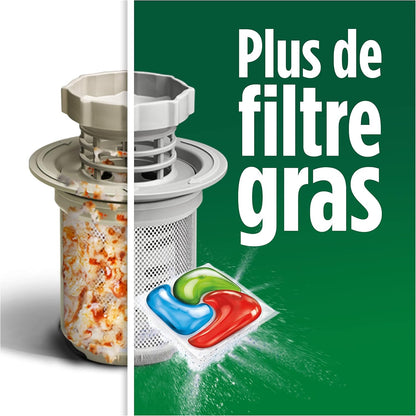 Fairy Platinum plus Tablettes Lave-Vaisselle All in One, Brise Fraîche Aux Herbes, 58 Capsules, Nettoyage Optimal Pour Une Vaisselle Propre Comme Neuve, Redonne De L’Éclat Et Prévient Le Calcaire