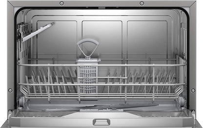 Elettrodomestici Lave-Vaisselle SKS62E38EU Compata, Classe A+, Argent