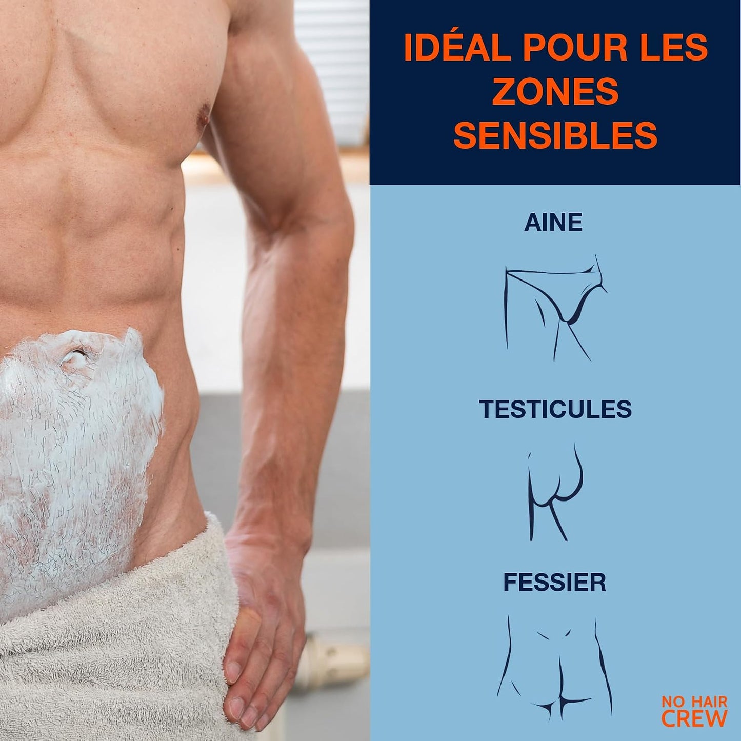 Crème Dépilatoire Intime Homme 100 Ml – L’Originale | Pour Aine, Testicules Et Fesses. Sans Poils En 4–8 Min, Sans Coupures Ni Feu Du Rasoir, Avec Une Repousse plus Douce.
