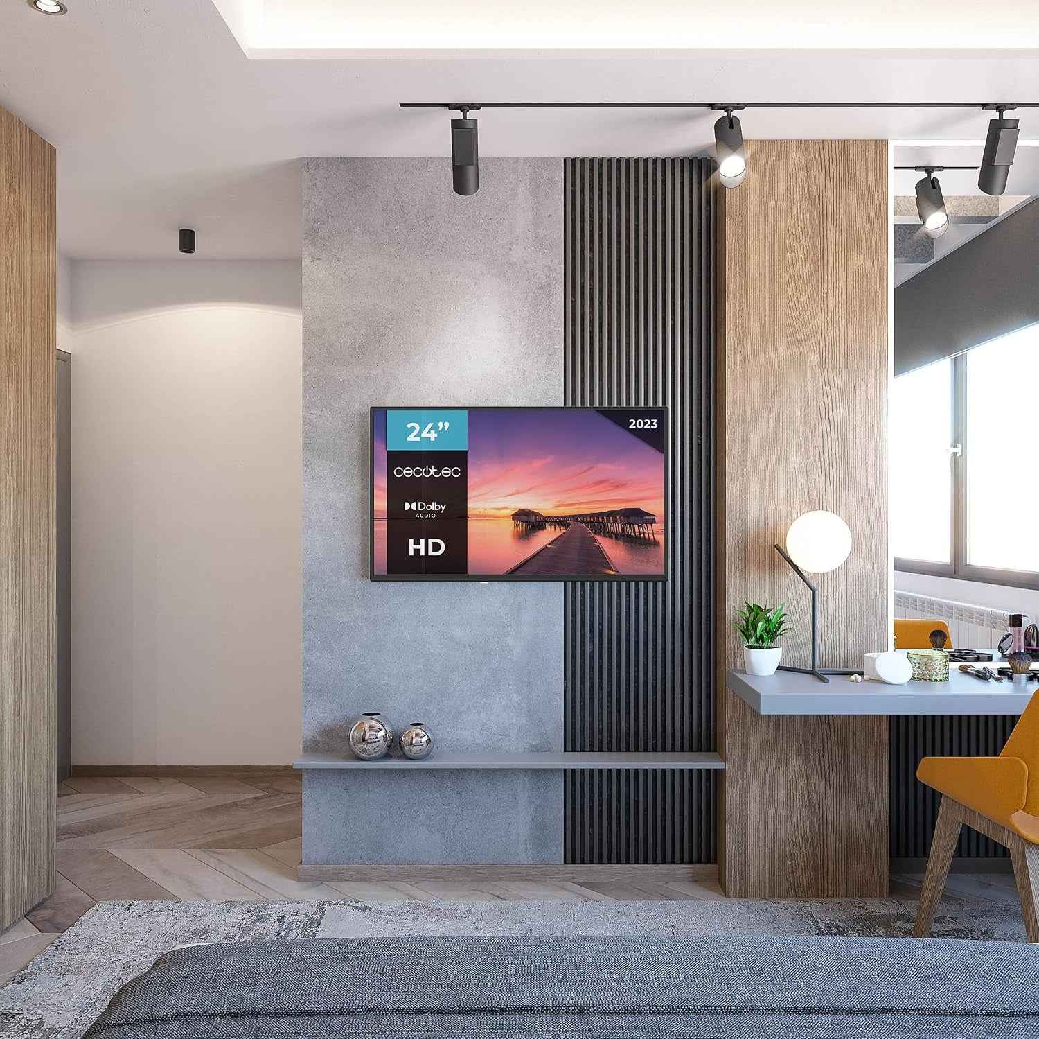 Téléviseur TV 0 Series 0024, Écran 24 Pouces, HD, Résolution Images Et Vidéos Optimale, Système Dolby, Mémoire Flash, Connectivité Avec 3 Ports HDMI Et 1 Port USB, Télécommande, Classe E
