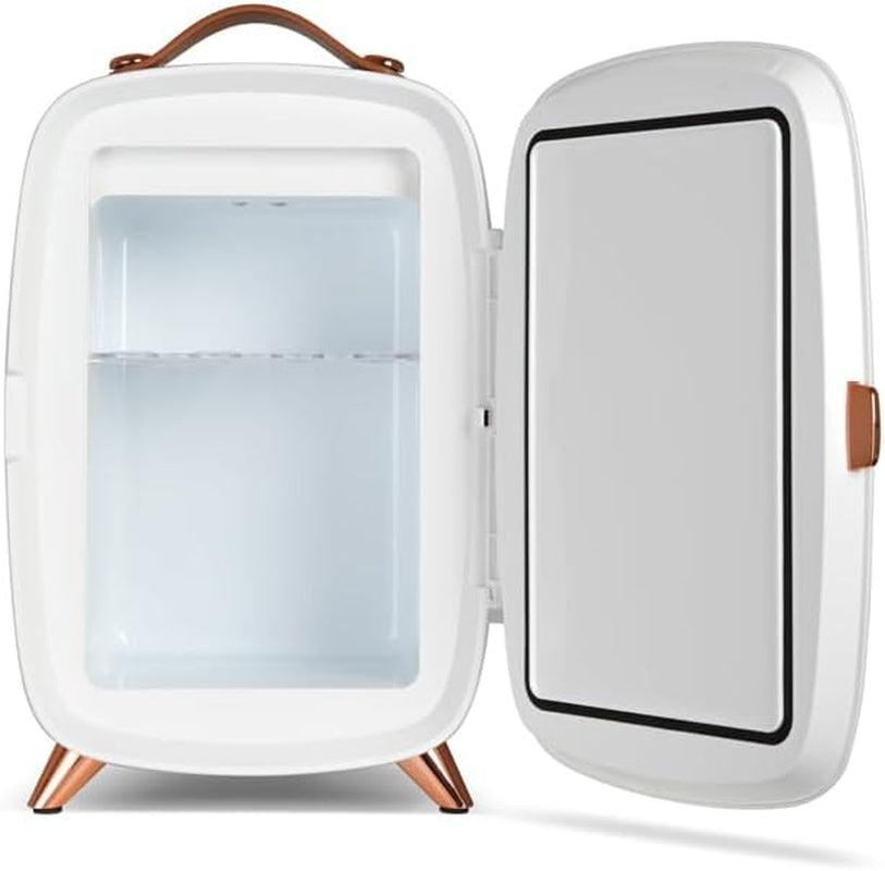 SCMF6W, Mini Frigo Cosmétique 5L, Fonction Froid, Moteur Brushless, Miroir Avec LED, 1 Étagère, 240W, Blanc