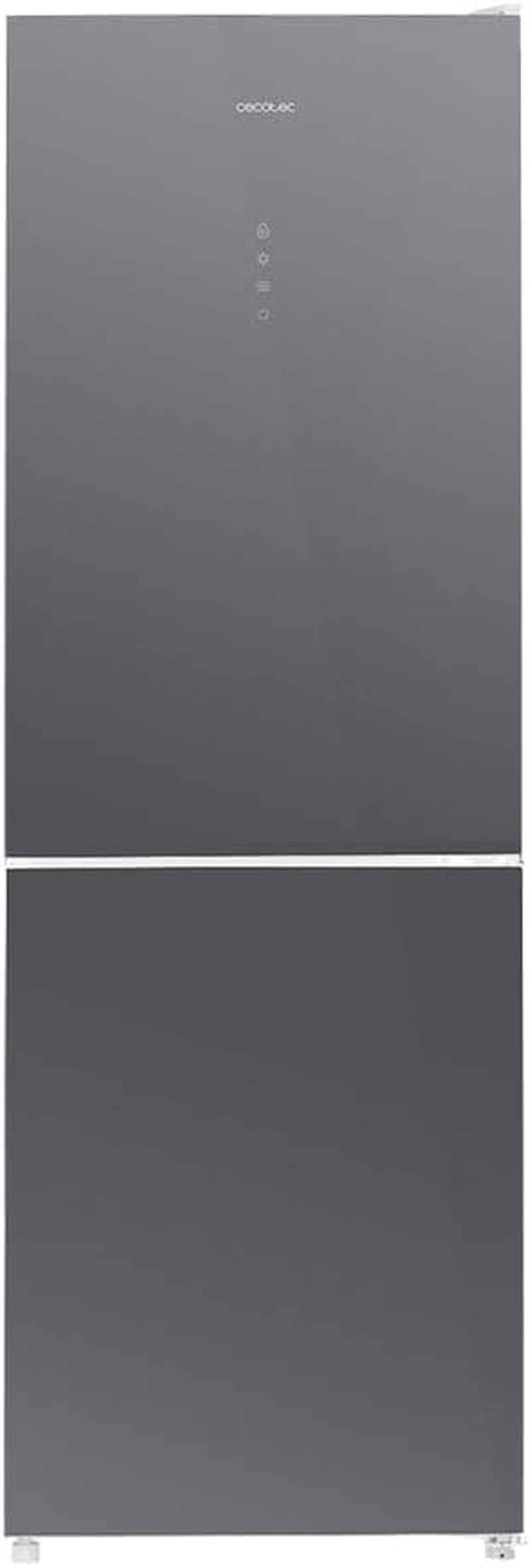 Réfrigérateur Bolero Coolmarket Combi 322 Glass Grey D. Multi Airflow, Total No Frost, Humidity Box, Crisper Box, Mode Vacances, Mode Économie, Porte Réversible, Fast Freezing, Fast Cooling