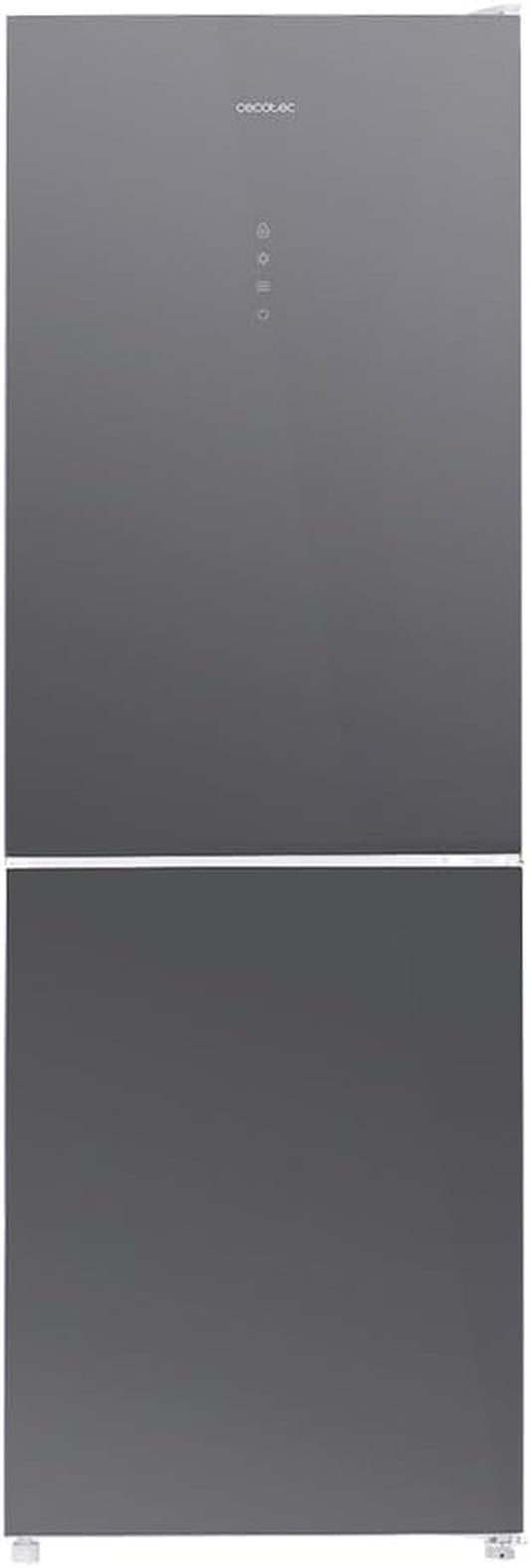 Réfrigérateur Bolero Coolmarket Combi 322 Glass Grey D. Multi Airflow, Total No Frost, Humidity Box, Crisper Box, Mode Vacances, Mode Économie, Porte Réversible, Fast Freezing, Fast Cooling