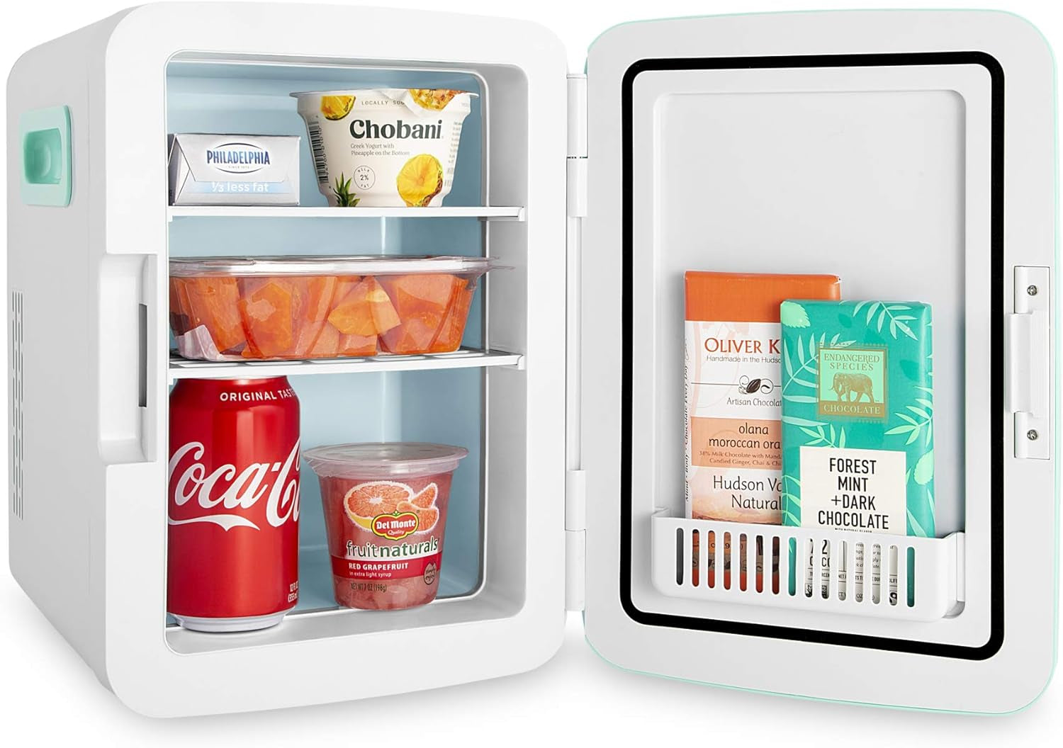 Cooluli Mini Réfrigérateur 10 L Pour Chambre À Coucher, Voiture, Bureau Et Dortoir Universitaire – Glacière Et Réchauffeur Portable 12 V Pour Nourriture, Boissons, Soins De La Peau, Beauté, Maquillage