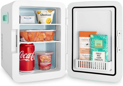 Cooluli Mini Réfrigérateur 10 L Pour Chambre À Coucher, Voiture, Bureau Et Dortoir Universitaire – Glacière Et Réchauffeur Portable 12 V Pour Nourriture, Boissons, Soins De La Peau, Beauté, Maquillage