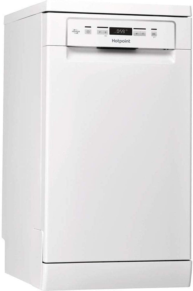 Hotpoint HSFC 3T127 C Lave-Vaisselle Autonome 10 Places A++ - Lave-Vaisselles (Autonome, Compact (45 Cm), Blanc, Blanc, Tactil, LED)