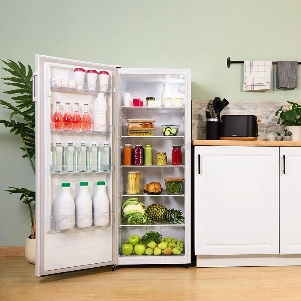 Réfrigérateur 1 Porte Bolero Coolmarket 1D 242 Blanc. 242 Litres, Hauteur 143,4 Cm, Économie D'Énergie, Fonction De Dégivrage Automatique