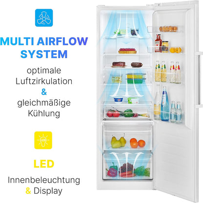 Bomann, Réfrigérateur Pour Compartiment Complet 355, Système Multiairflow : Circulation De L'Air Optimale Et Refroidissement Uniforme, VS7329, Blanc