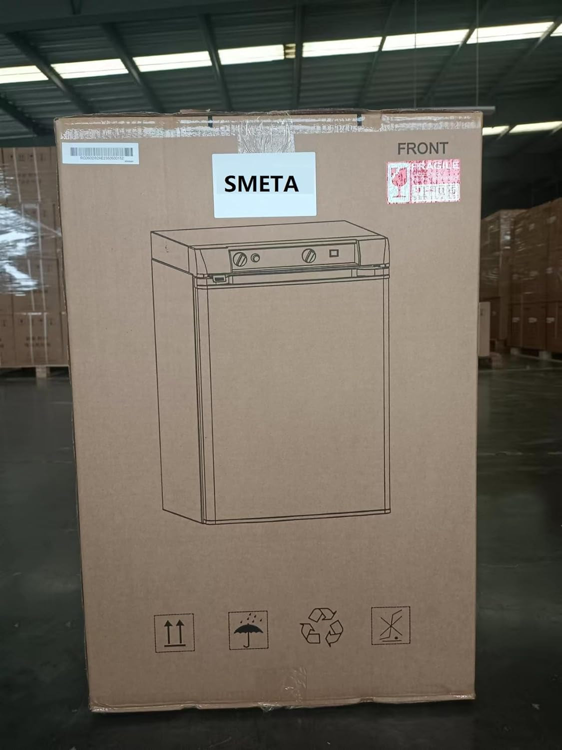 Frigo Trimixte 60L, Frigo 12V 220V Gaz, Frigo Camping Gaz, Frigo Caravane, Mini Frigo Silencieux, Réfrigérateur Camping Car Camion Caravane Fourgon,Noir