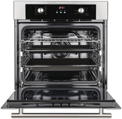 Cuisinière: Four Encastré 60Cm BO8810SS + 59Cm Plaque Vitrocéramique KK590RL | Grill | Air Chaud | Éléments Télescopiques Extensibles | Minuterie Automatique | SET8810KK59RL