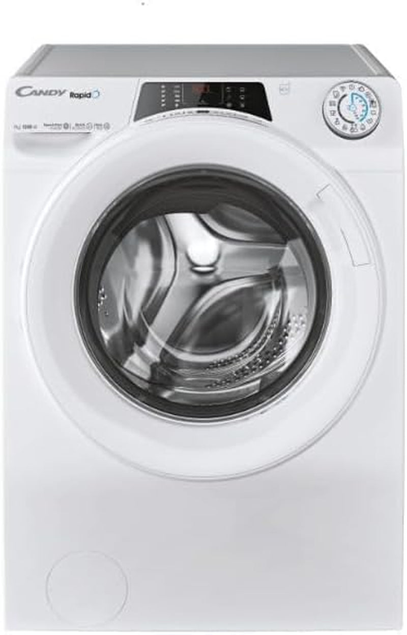 Rapidó RO4 1274DWMT/1-S Machine À Laver, 7 Kg, 1200 Tours, Wi-Fi + BLE, Connecté, Départ Retardé, Détecteur Kg, Classe A, 60 X 45 X 85 Cm, Blanc