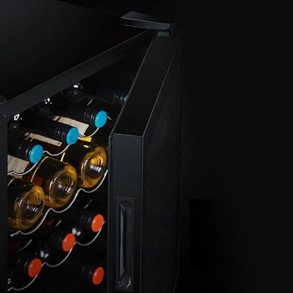 Wintem Cave À Vin Avec Réglage De La Température 5-18°C - Mini Réfrigérateur Bar Pour 24 Bouteilles | Wooler, Élégant Design Moderne, Écran LED Et Écran Tactile