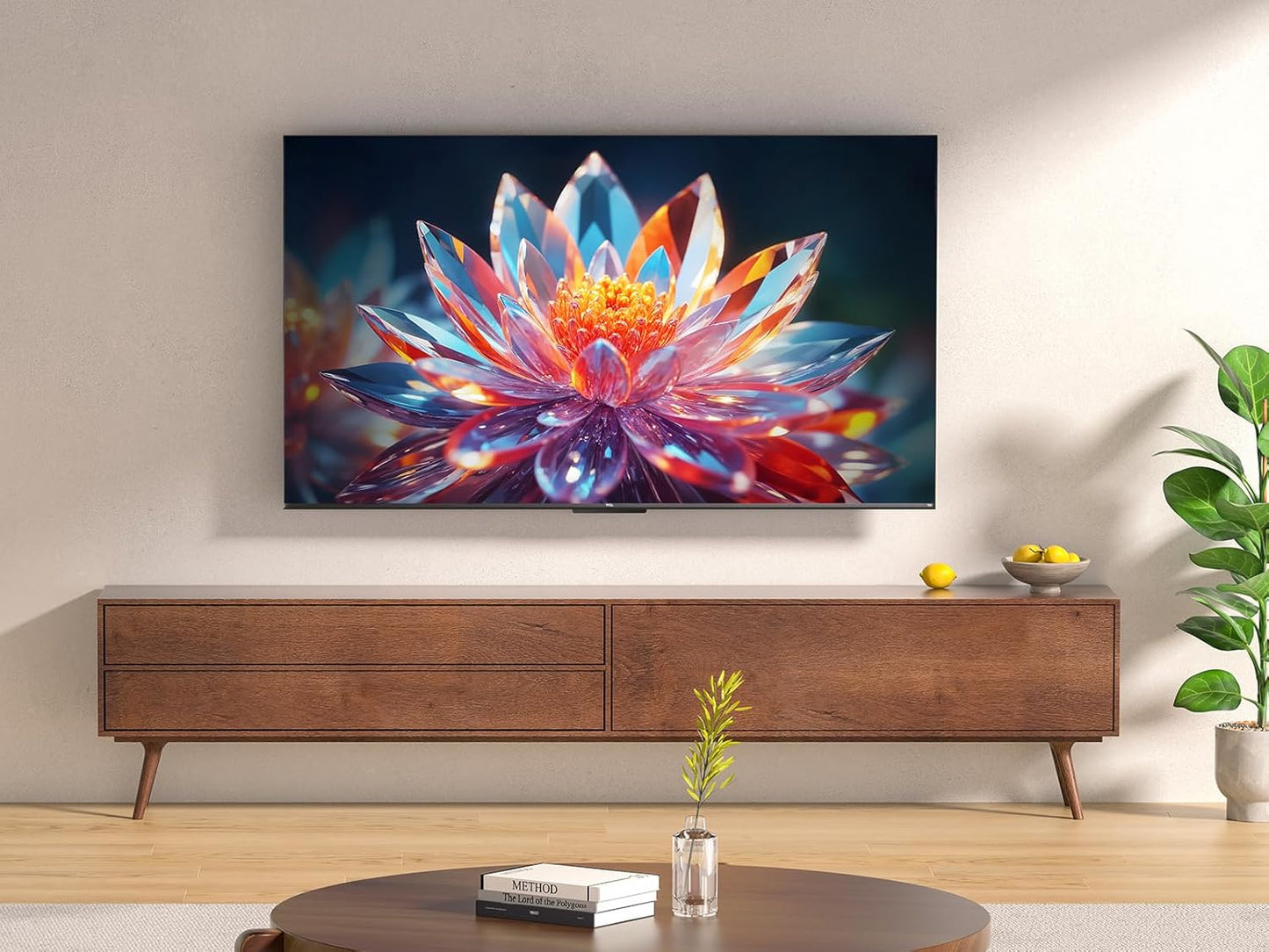 TCL 75T6C 75” QLED 4K HDR TV, Fire TV (Téléviseur Intelligent Avec Dolby Vision Et Atmos, HDR10+, Appuyez Et Demandez À Alexa)