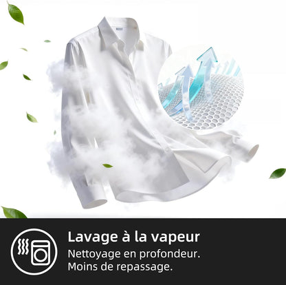 8/5Kg Lave-Linge Séchant Avec Classe A/D Pour Petit Foyer Gris | Lavage Vapeur, Programme Literie, Baby Care, Doudoune, Moteur Inverter, 1400 T/Min, 520Mm, 76Db, CW85862HX