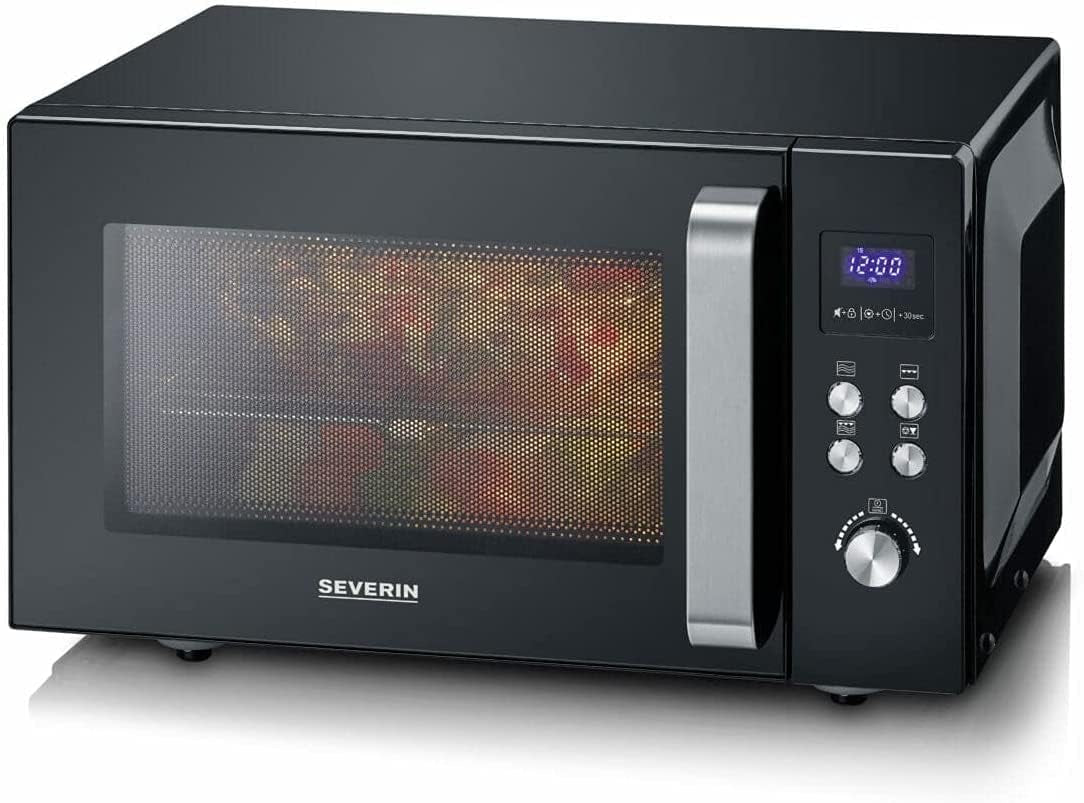 Micro-Ondes 2-En-1, Jusqu'À 1 000 W, Avec Fonction Gril, Fond Plat Céramique, Double Hauteur De Cuisson, Fonction Be-Silent, MW7763
