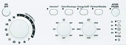 EWC 61051 W IT N - Machine À Laver 6 Kg Libre Installation, Charge Avant. Centrifugeuse 1000 Tours Par Minute - Largeur 59,5 Cm, Profondeur 51,7 Cm, Hauteur 85 Cm, Classe Énergétique F