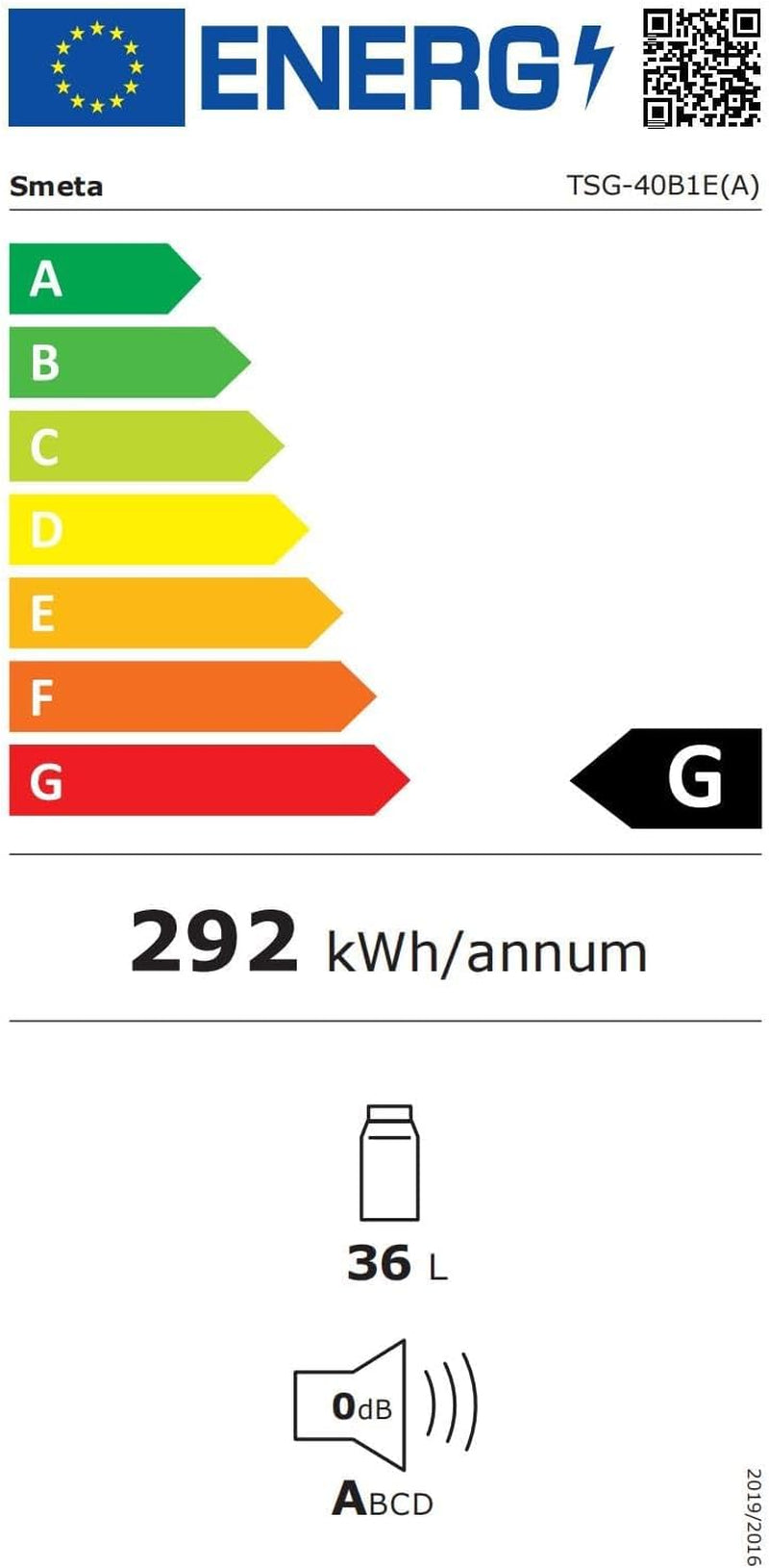 Frigo Trimixte 12V 220V Gaz, Frigo Camping Gaz, 40L, Silencieux Mini Frigo Bar, Mini Réfrigérateur Pour Camping Car Caravane Camion, Noir