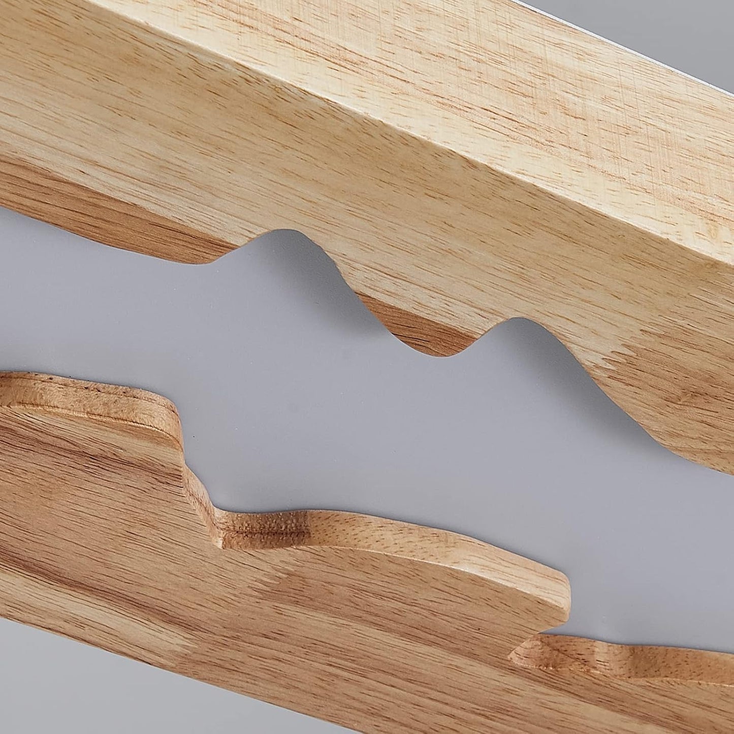 Suspension En Bois À Led, Lampe À Suspension Rustique En Bois À Intensité Variable Pour Table À Manger, Hauteur Réglable, 40W, 100 CM