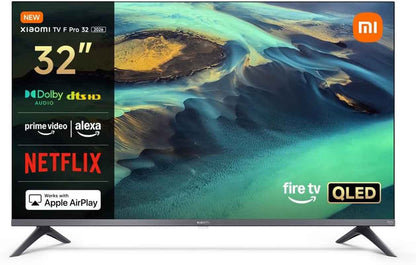 TV F Pro 32, 81 Cm (32 Pouces), QLED, Smart TV, Fire OS7, Contrôle Vocal Alexa, Dolby Audio™, DTS Virtual:X, DTS-HD, Compatible Avec Apple Airplay