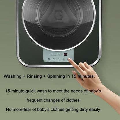 GEJLELDS Mini Machine À Laver, Machine À Laver Murale Automatique Et Sèche-Linge, Petit Lave-Linge Domestique Compact Portable De 3 Kg, Lavage Autoportant Facile À Utiliser Peu Encombrant,A