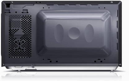 YC-MS01ES Four À Micro-Ondes De 20 Litres Avec Fonction De Dégivrage, 5 Niveaux De Puissance, Puissance De 800W À Micro-Ondes, Minuterie, Argent/Noir