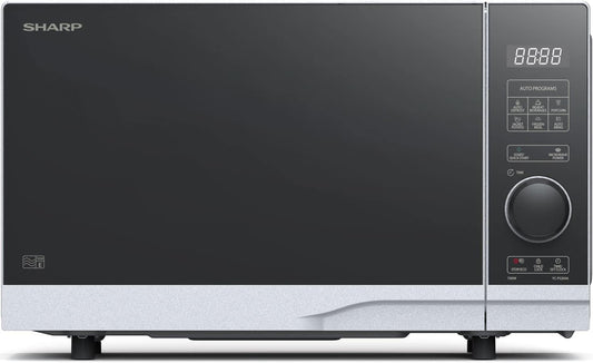 YC-PS204AE-S Micro-Ondes 700 W 20 L 10 Niveaux De Puissance Fonction Eco Décongélation Sécurité Enfant Argenté/Noir