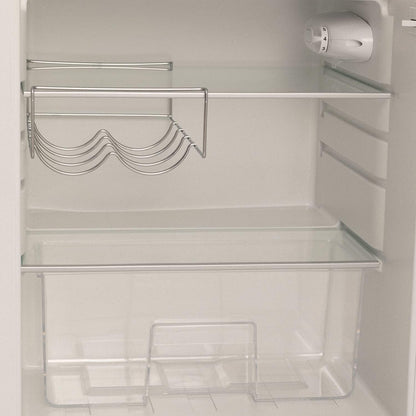 / RETRO FRIDGE 83.5 Black/Réfrigérateur Rose Avec Poignée Noire/Pratique Et Fonctionnel, Matériaux Résistants