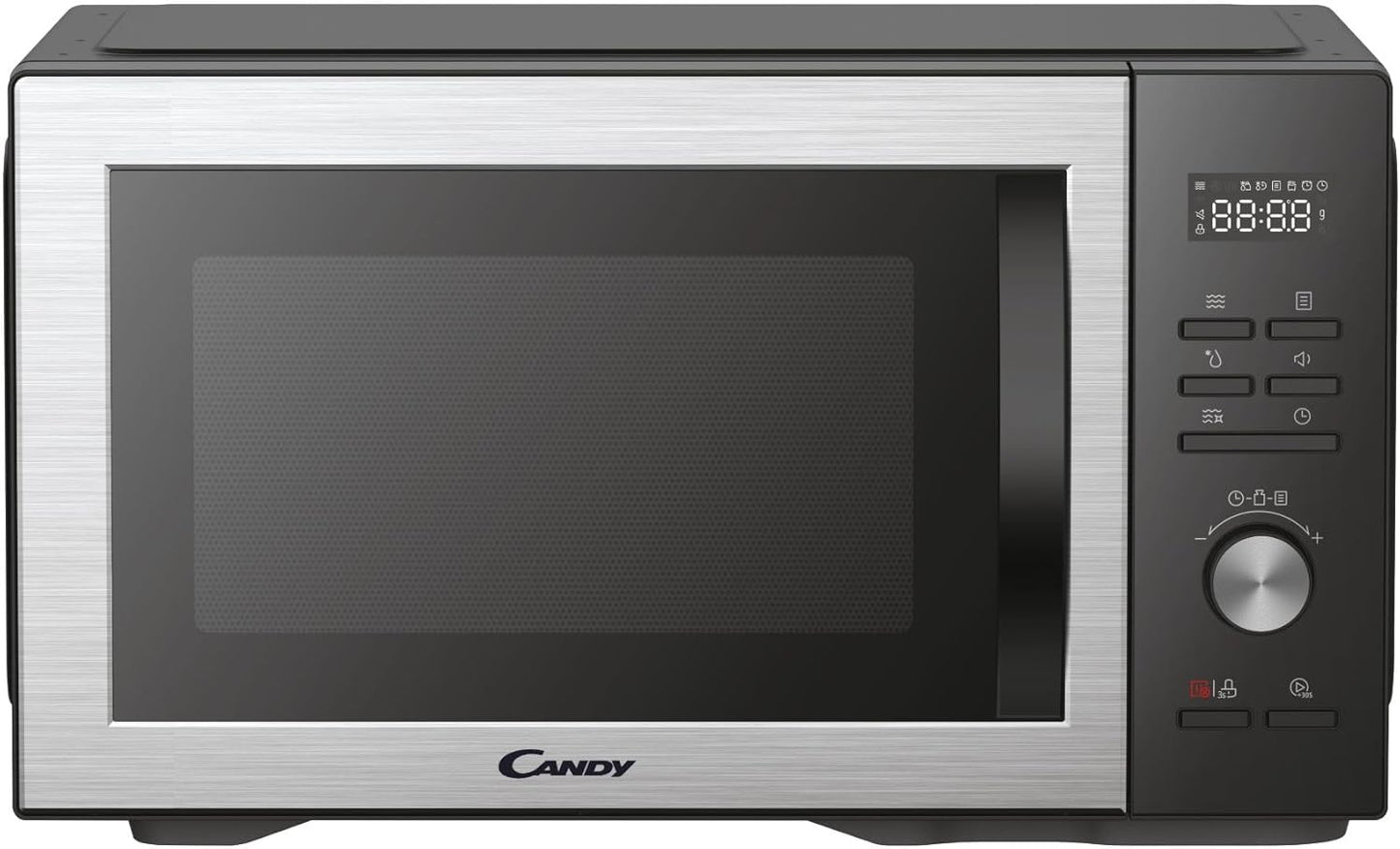 Essenza CMWA32EDLB Four Micro-Ondes 1000W 32L Digital, Fonction Décongélation Et Nettoyage Auto, Cavité Inox, Plateau Tournant, 5 Niveaux De Puissance, 8 Menus Auto, Cuisson Express, Noir
