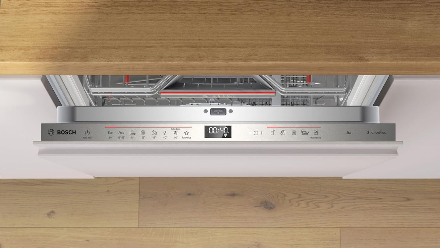SMV6EDX00E- Série 6- Lave-Vaisselle Tout Intégrable- 60Cm- 13 Couverts- Silence plus 42 Db- Home Connect