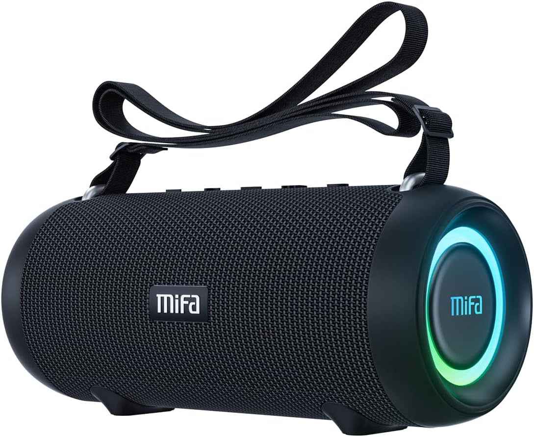 Enceinte A90 Haut-Parleur Bluetooth 60W Sans Fil IPX7 Étanche 30 Heures De Lecture Carte Micro SD Véritable Chargement Stéréo USB-C Sans Fil Avec Housse De Protection Et Dragonne Portable
