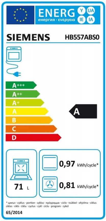 Four Encastrable Ecoclean HB557ABS0 Ecoclean 71 L Iq500