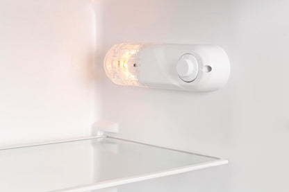 SCDD205W, Réfrigérateur Deux Portes, 206L(169+37), Froid Statique, Poignée Intégrée, 3 Clayettes Verre, 3 Balconnets, Thermostat Réglable, Portes Réversibles, Blanc