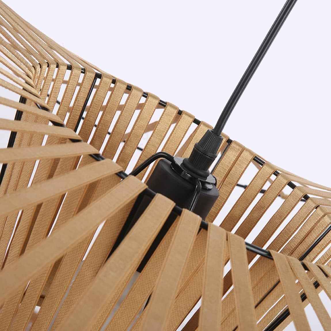 Lustre Vertigo Suspension Blanc 140 Cm, Lampe Vintage Suspension Vertigo Rétro LED Salon Lustre for Intérieur Salon Fibre De Verre +Polyuréthane De Chapeau LED E27,Blanc,140Cm